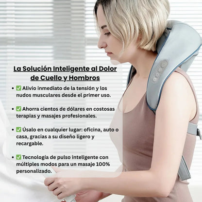 Masajeador Inteligente para Cuello y Hombros: Tu Solución Inmediata al Dolor por Tensión y Fatiga